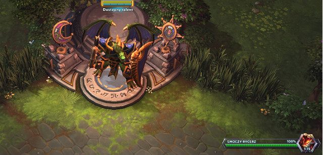 Gdy pomyślnie uwolnisz Smoczego Rycerza z kamienia, zastąpi on Twojego bohatera na polu walki - Dragon Shire/Smocze Włości | Rodzaje i opis map | Heroes of the Storm - Heroes of the Storm - poradnik do gry