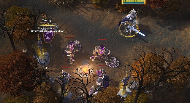 Rycerze są już trudniejszym przeciwnikiem, a ich obóz został umiejscowiony naprzeciwko Gigantów - Cursed Hollow/Przeklęta Kotlina | Rodzaje i opis map | Heroes of the Storm - Heroes of the Storm - poradnik do gry