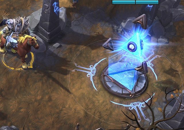 Punkty te przejmuje się w ten sam sposób, jak obozy neutralne czy kapliczki, po prostu trzeba stanąć w ich pobliżu i odczekać, aż pasek zapełni się na niebiesko - Cursed Hollow/Przeklęta Kotlina | Rodzaje i opis map | Heroes of the Storm - Heroes of the Storm - poradnik do gry