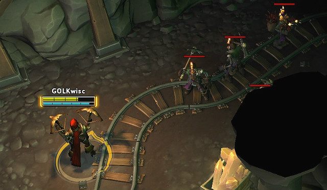 Górnicy nie są wymagającymi przeciwnikami więc szybko można uporać się z całą gromadą - Haunted Mines/Nawiedzone Kopalnie | Rodzaje i opis map | Heroes of the Storm - Heroes of the Storm - poradnik do gry