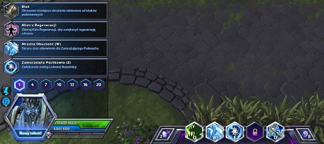 Pierwszy talent można wybrać na poziomie 1, a następne na 4, 7, 10, 13, 16 i 20 - Bohaterowie - darmowa rotacje, umiejętności, rozwój | Rodzaje bohaterów - Heroes of the Storm - poradnik do gry