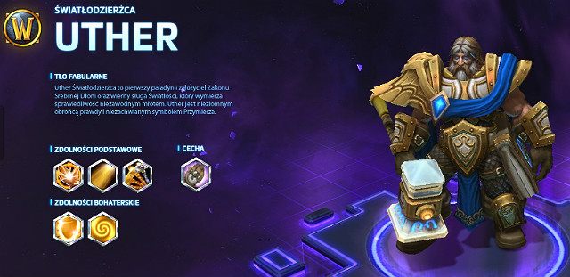 Podstawowe informacje - Uther | Bohaterowie polecani na start | Heroes of the Storm - Heroes of the Storm - poradnik do gry