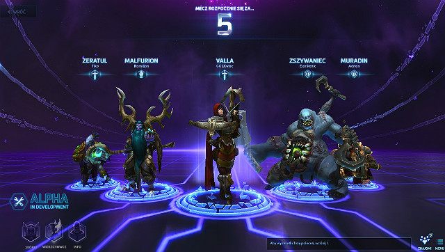 Kiedy czas oczekiwania dobiegnie końca i system w końcu przywoła pozostałych graczy na platformy, mecz rozpocznie się po 5 sekundach - Rozpoczęcie rozgrywki | Jak zacząć? | Heroes of the Storm - Heroes of the Storm - poradnik do gry
