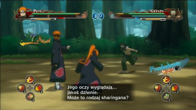 Pierwsza a zarazem najprostsza walka z trybu fabularnego. - Kakuzu - Przygody ninja - Utworzenie Akatsuki - Naruto Shippuden: Ultimate Ninja Storm Revolution - poradnik do gry