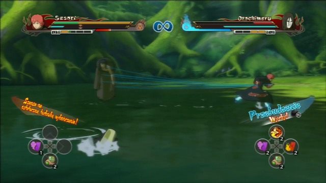 Wróg często chowa się pod wodą, przez co trudno go trafić. - Orochimaru - Przygody ninja - Utworzenie Akatsuki - Naruto Shippuden: Ultimate Ninja Storm Revolution - poradnik do gry