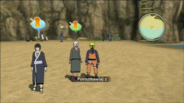 Po lądowaniu będziesz mógł porozmawiać z całą masą postaci pobocznych. - Wprowadzenie - Światowy Turniej Ninja - Klasa D - Naruto Shippuden: Ultimate Ninja Storm Revolution - poradnik do gry