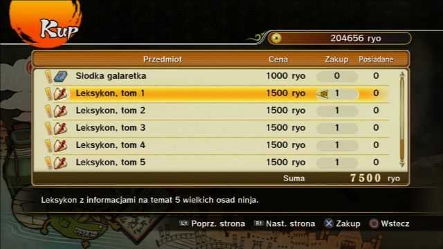 Sklepy oferują całą masę przedmiotów do kupienia. - Eksploracja wyspy klasa D - Światowy Turniej Ninja - Klasa D - Naruto Shippuden: Ultimate Ninja Storm Revolution - poradnik do gry