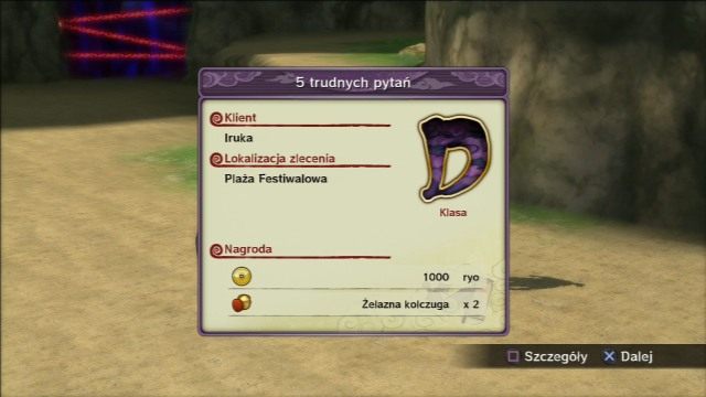 Jedna z wielu pobocznych misji w grze, pozwalająca odblokować dostęp do towarzyszy. - Eliminacje klasy D - Światowy Turniej Ninja - Klasa D - Naruto Shippuden: Ultimate Ninja Storm Revolution - poradnik do gry