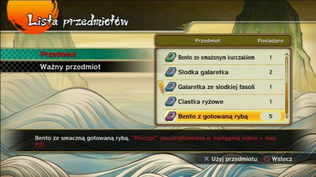 Możesz nałożyć efekt bento na każdego wojownika. - Przedmioty użytkowe - Naruto Shippuden: Ultimate Ninja Storm Revolution - poradnik do gry