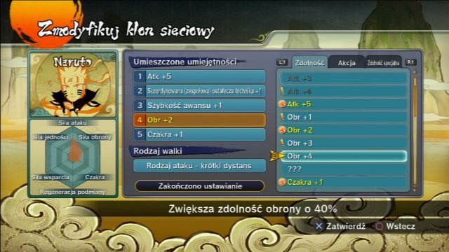 Klon sieciowy może zostać wyposażony w multum rozmaitych kart wpływających na jego umiejętności. - Klon Sieciowy i trening - Walka Online - Naruto Shippuden: Ultimate Ninja Storm Revolution - poradnik do gry