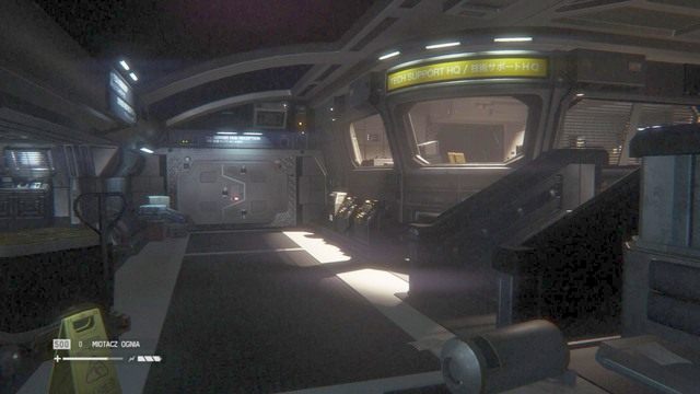 Przejdź na schody w lobby i kieruj na lewo - Uwięź istotę w serwerowni | Opis przejścia Obcy Izolacja - Obcy: Izolacja - poradnik do gry