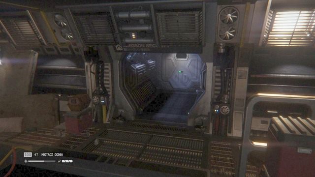 Ucieknij z serwerowni prawą stroną a dojdziesz do drzwi pokazanych na zdjęciu - Uwięź istotę w serwerowni | Opis przejścia Obcy Izolacja - Obcy: Izolacja - poradnik do gry