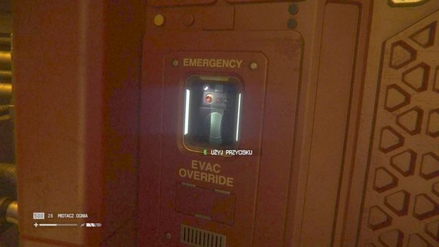 Aktywuj przywracanie ciśnienia przy śluzie i schowaj się jak tylko uruchomisz procedurę (unikniesz kontaktu z Obcym) - Dostań się do laboratoriów projektu KG348 | Opis przejścia Obcy Izolacja - Obcy: Izolacja - poradnik do gry