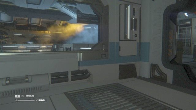 Po przebraniu się wejdź do windy i dostań się na wyższy poziom - Znajdź sposób by umożliwić Torrensowi dokowanie | Opis przejścia Obcy Izolacja - Obcy: Izolacja - poradnik do gry