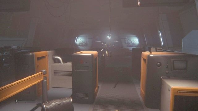 Po nauczeniu się przez ciebie schematu apteczki, możesz przejść dalej przez wcześniej zablokowane drzwi - Znajdź pomoc | Opis przejścia Obcy Izolacja - Obcy: Izolacja - poradnik do gry