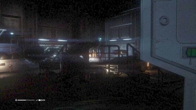 W momencie spotkania strażników przykucnij by przejść niezauważonym obok nich i idź za Axelem - Udaj się na stację tranzytową z Axelem | Opis przejścia Obcy Izolacja - Obcy: Izolacja - poradnik do gry