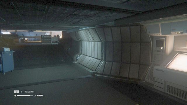 Po skorzystaniu z windy zapisz stan gry - Dostań się do pokoju łączności | Opis przejścia Obcy Izolacja - Obcy: Izolacja - poradnik do gry