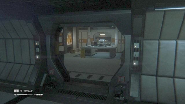 Idź korytarzem aż dojdziesz do pokoju - Wróć do Taylor z medykamentami | Opis przejścia Obcy Izolacja - Obcy: Izolacja - poradnik do gry