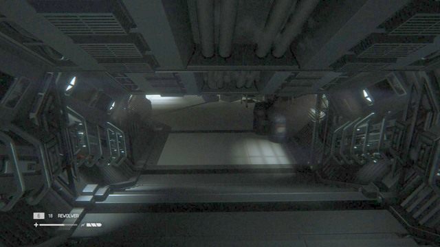 Wyjdź z pokoju i skręć w prawą stronę - Wróć do Taylor z medykamentami | Opis przejścia Obcy Izolacja - Obcy: Izolacja - poradnik do gry