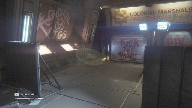 Przy pierwszej okazji skręć w prawo i zaktualizuj swoją mapę - Przegrupuj się z Samuelsem, Taylor i szeryfami | Opis przejścia Obcy Izolacja - Obcy: Izolacja - poradnik do gry