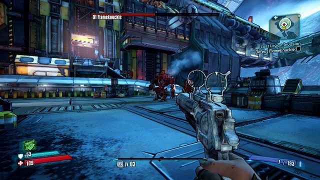 Przejdź z Jackiem do kolejnej lokacji, gdzie zmierzysz się z Flameknuckle - Lost Legion Invasion | Zadania główne w Borderlands The Pre-Sequel - Borderlands: The Pre-Sequel! - poradnik do gry