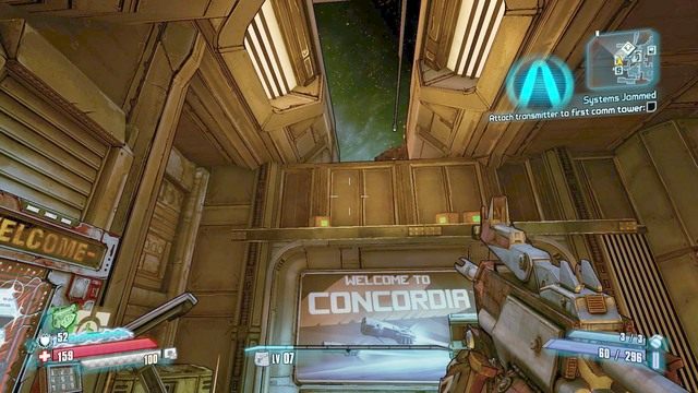 Dostań się do miejsca pokazanego na obrazku a dostaniesz się dzięki niemu na dachy budynków - Systems Jammed | Zadania główne w Borderlands The Pre-Sequel - Borderlands: The Pre-Sequel! - poradnik do gry