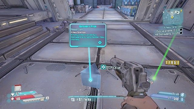 Wyeliminuj bandytów w pierwszym pomieszczeniu i zbierz z ziemi Darksiders Prism - A New Direction | Zadania główne w Borderlands The Pre-Sequel - Borderlands: The Pre-Sequel! - poradnik do gry