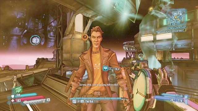 Wróć teraz do Concordii i porozmawiaj z Jackiem - A New Direction | Zadania główne w Borderlands The Pre-Sequel - Borderlands: The Pre-Sequel! - poradnik do gry