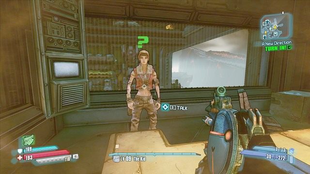 Wyeliminuj działka laserowe i przeciwników oraz dostań się do pokoju, w którym przebywa Meriff - A New Direction | Zadania główne w Borderlands The Pre-Sequel - Borderlands: The Pre-Sequel! - poradnik do gry