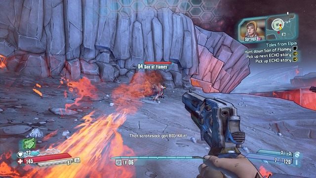 Trzeci a zarazem ostatni dziennik ma Kraggon Son of Flame - Tales From Elpis | Misje poboczne - Serenitys Waste w Borderlands - Borderlands: The Pre-Sequel! - poradnik do gry