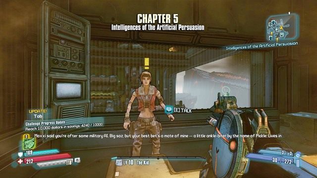 Porozmawiaj ze Springs żeby wziąć zadanie główne Intelligences of the Artificial Persuasion (dostępne po wykonaniu zadania A New Direction) - Intelligences of the Artificial Persuasion | Zadania główne w Borderlands - Borderlands: The Pre-Sequel! - poradnik do gry