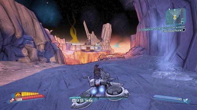 Po zabraniu pojazdu skieruj się na północ - Intelligences of the Artificial Persuasion | Zadania główne w Borderlands - Borderlands: The Pre-Sequel! - poradnik do gry