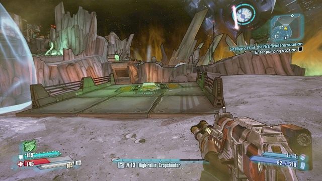 Po próbie odkręcenia zaworu przejdź do północnej części lokacji - Intelligences of the Artificial Persuasion | Zadania główne w Borderlands - Borderlands: The Pre-Sequel! - poradnik do gry