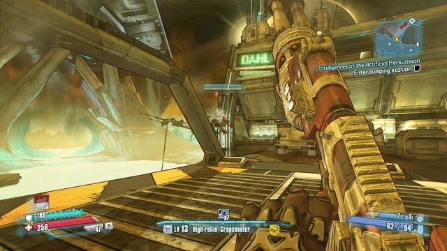 Po przejściu w wymagane miejsce zostaniesz zaatakowany przed bandytów i wieżyczki laserowe - Intelligences of the Artificial Persuasion | Zadania główne w Borderlands - Borderlands: The Pre-Sequel! - poradnik do gry