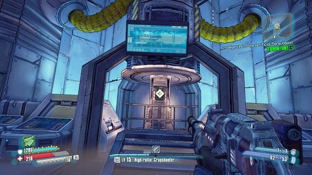 Po walce przejdź do bazy głównej Bosuna i odblokuj wejście do serwerowni i samego rdzenia SI - Intelligences of the Artificial Persuasion | Zadania główne w Borderlands - Borderlands: The Pre-Sequel! - poradnik do gry