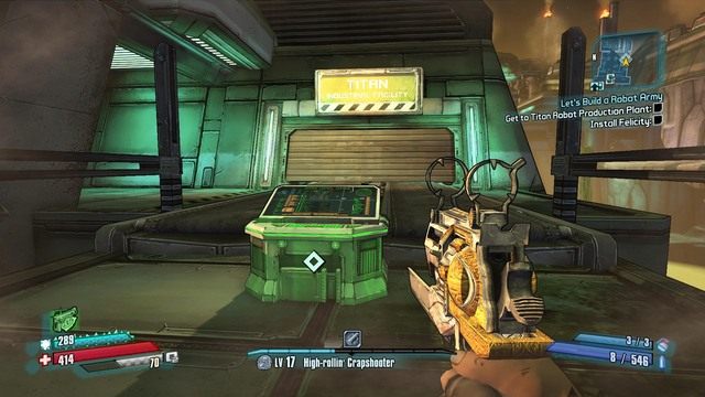 Po dostaniu się na miejsce dotrzyj do głównych drzwi ośrodka - Lets Build a Robot Army | Zadania główne w Borderlands The Pre-Sequel - Borderlands: The Pre-Sequel! - poradnik do gry