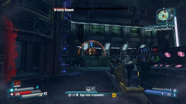 Jak tylko zauważysz, że przeprowadza taki atak, strzelaj w jego oko by zadać krytyczne obrażenia - Lets Build a Robot Army | Zadania główne w Borderlands The Pre-Sequel - Borderlands: The Pre-Sequel! - poradnik do gry