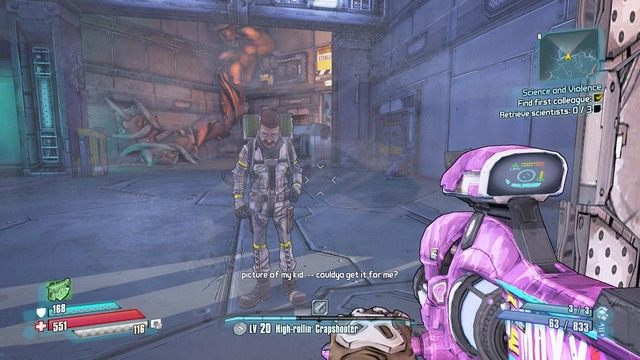 Porozmawiaj z pierwszym naukowcem - Science and Violence | Zadania główne w Borderlands The Pre-Sequel - Borderlands: The Pre-Sequel! - poradnik do gry