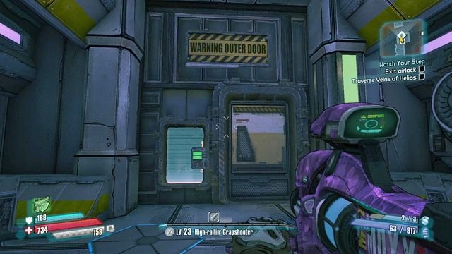 Przejdź przez śluzę do zewnętrznej strony stacji - Watch Your Step | Zadania główne w Borderlands The Pre-Sequel - Borderlands: The Pre-Sequel! - poradnik do gry