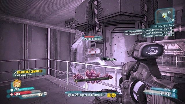 W pomieszczeniach niszcz trzy Plasma Regulator a na dole skorzystaj ze skoczni by wrócić do miejsca startowego, z którego możesz zeskoczyć do drugiego szybu - Watch Your Step | Zadania główne w Borderlands The Pre-Sequel - Borderlands: The Pre-Sequel! - poradnik do gry