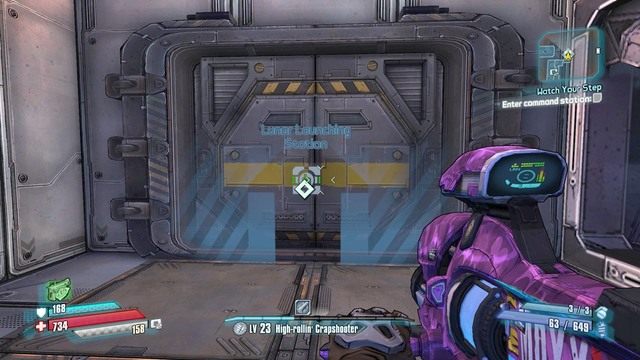 Po inicjacji wybuchu możesz skierować się na prawy brzeg platformy i spadnij w dół na drugą rurę - Watch Your Step | Zadania główne w Borderlands The Pre-Sequel - Borderlands: The Pre-Sequel! - poradnik do gry