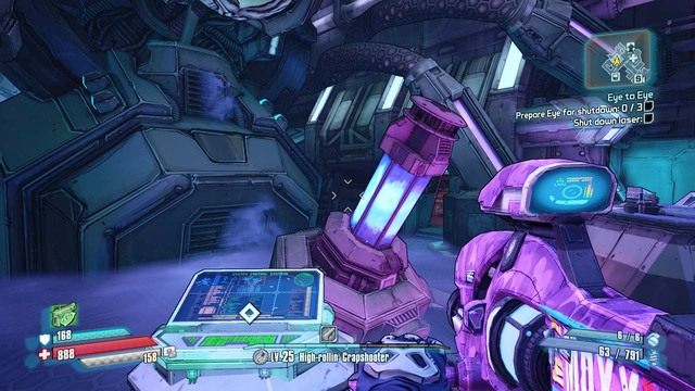 Posłuchaj co ma do powiedzenia Moxxi, zejdź na dół i aktywuj pierwszą konsolę - Eye to Eye | Zadania główne w Borderlands The Pre-Sequel - Borderlands: The Pre-Sequel! - poradnik do gry