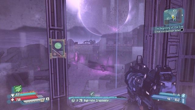 Zjedź windą na niższy poziom a będziesz musiał zmierzyć się z bossem Raum-Kampfjet Mark V - The Begining of the End | Zadania główne w Borderlands The Pre-Sequel - Borderlands: The Pre-Sequel! - poradnik do gry