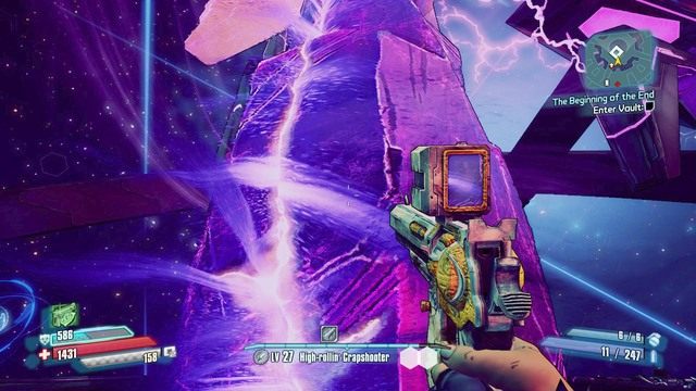 Podejdź do środka i wejdź do kamienia by uruchomić scenkę przerywnikową - The Begining of the End | Zadania główne w Borderlands The Pre-Sequel - Borderlands: The Pre-Sequel! - poradnik do gry