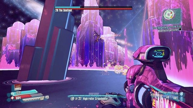Walka z małym Sentinelem może się okazać dla wielu uporczywa - The Begining of the End | Zadania główne w Borderlands The Pre-Sequel - Borderlands: The Pre-Sequel! - poradnik do gry