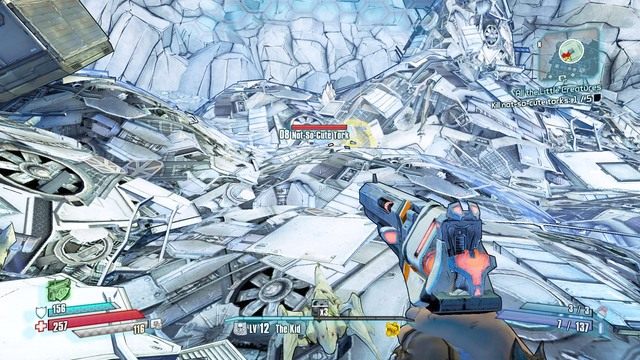 Po zakręceniu zaworów wyjdź z pomieszczenia i udaj się na wysypisko obok - All the Little Creatures | Misje poboczne - Triton Flats w Borderlands - Borderlands: The Pre-Sequel! - poradnik do gry