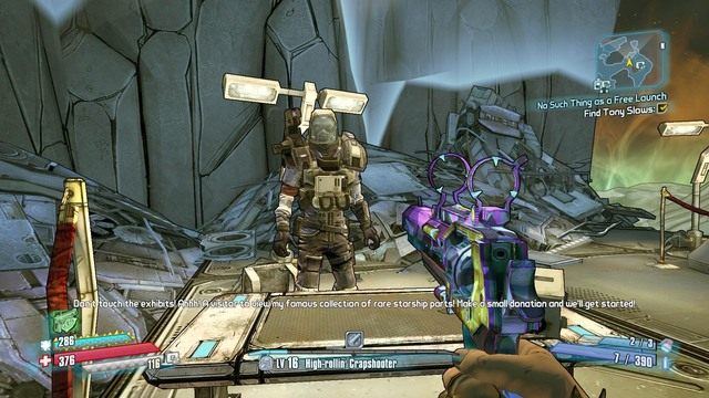 Po zebraniu przedmiotu skieruj się na wschodnią część tej lokacji - No Such Thing as a Free Launch | Misje poboczne - Triton Flats w Borderlands - Borderlands: The Pre-Sequel! - poradnik do gry