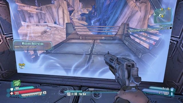 Wyposaż się w broń daną ci przez Springs (broń laserowa) i wyeliminuj 15 bandytów - Zapped 1.0 | Misje poboczne - Concordia | Borderlands The Pre-Sequel - Borderlands: The Pre-Sequel! - poradnik do gry