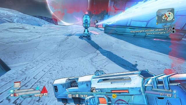 W pewnym momencie dostaniesz aktualizację swojego zadania - Zapped 1.0 | Misje poboczne - Concordia | Borderlands The Pre-Sequel - Borderlands: The Pre-Sequel! - poradnik do gry