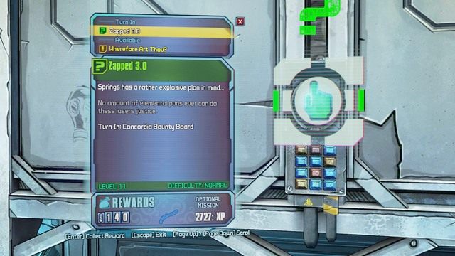 Skorzystaj ze skoczni by udać się na drugą stronę i pooglądaj wybuch - Zapped 3.0 | Misje poboczne - Concordia | Borderlands The Pre-Sequel - Borderlands: The Pre-Sequel! - poradnik do gry